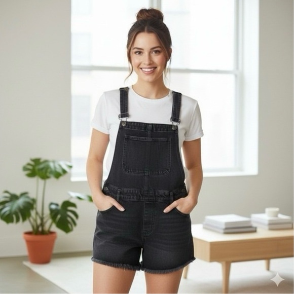 Madewell Denim - Madewell black short overalls